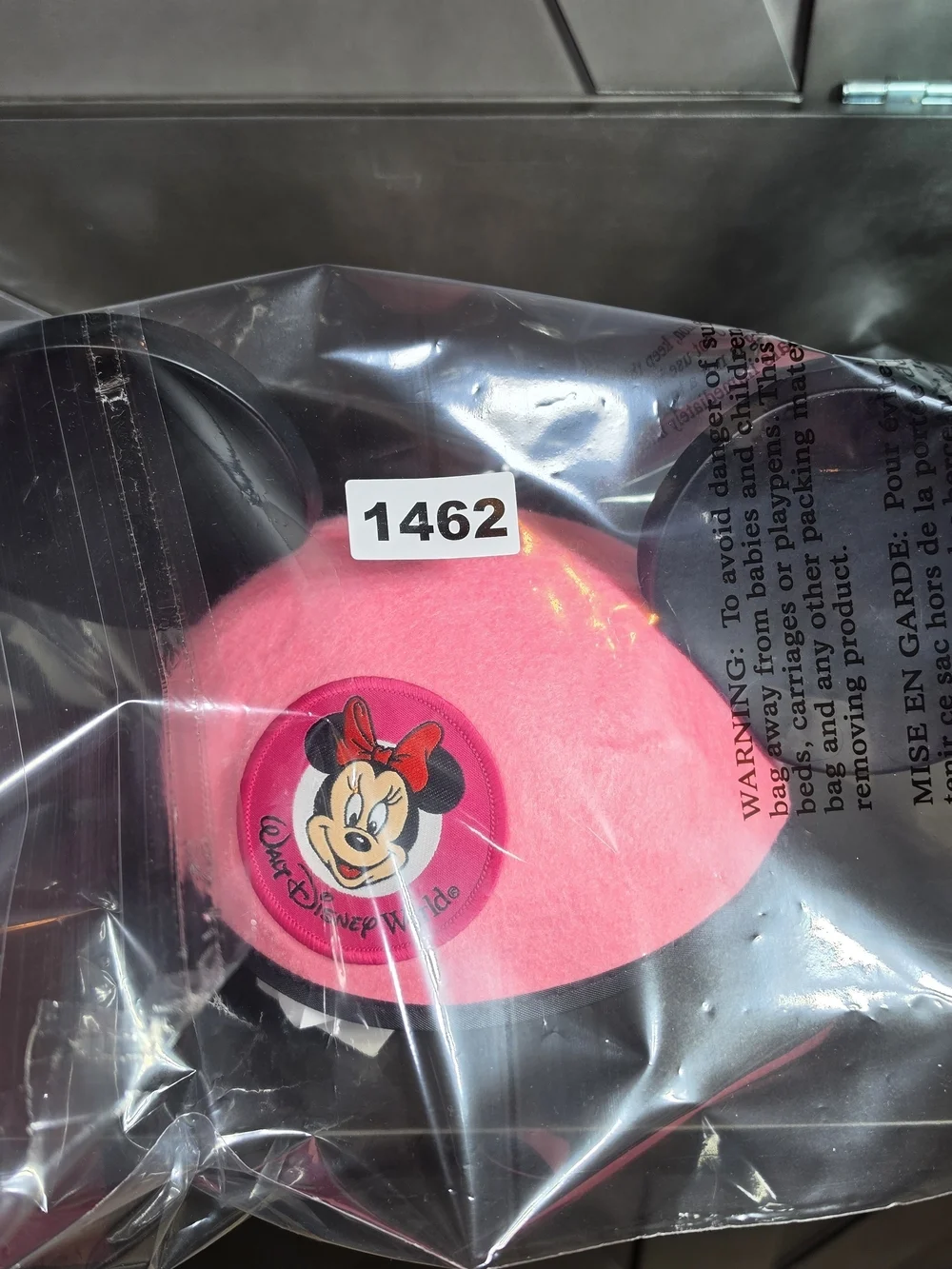 Walt Disney World Minnie Mouse Pink Ears Youth Hat Disney Parks Embroider GRACE